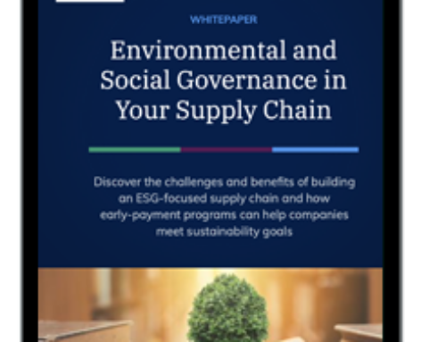 Environmental and Social Governance in Your Supply Chain