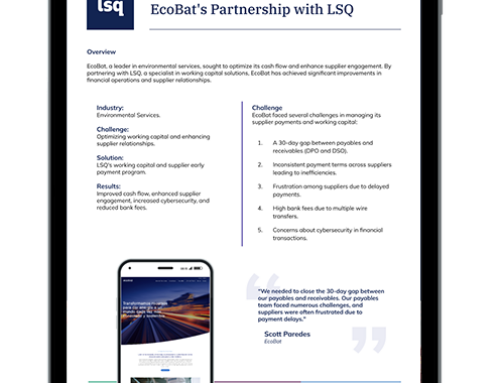 Case Study: How Ecobat Transformed Financial Operations & Supplier Engagement with LSQ